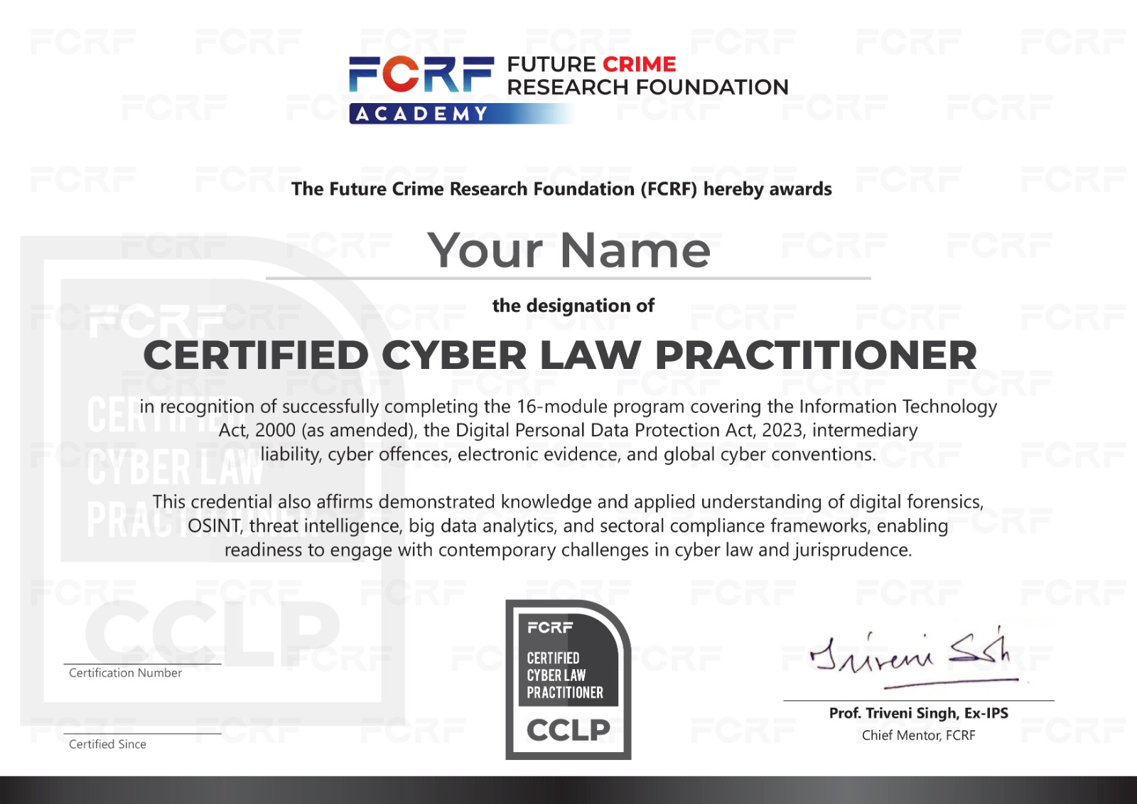 Certificate displayed on laptop